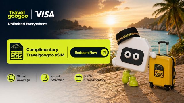 Visa Cardholders: Get Your FREE Travelgoogoo eSIM and 2GB Data